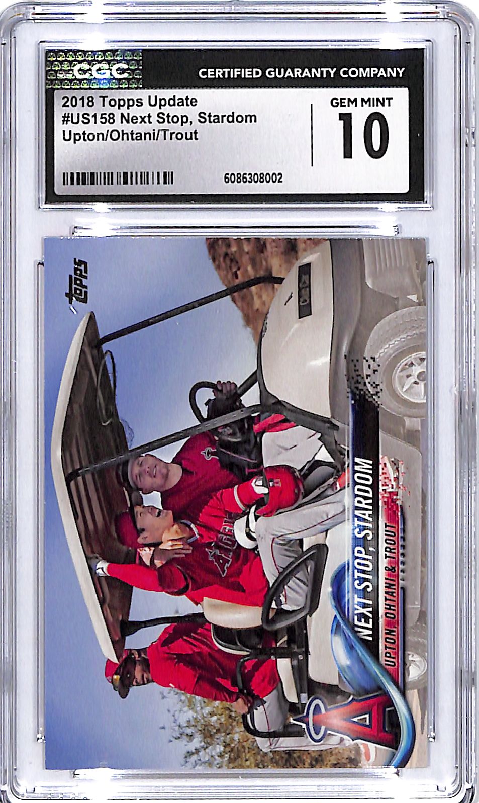 2018 Topps Update Shohei Ohtani Next Step Stardom Mike Trout Rookie RC CGC 10 Angels