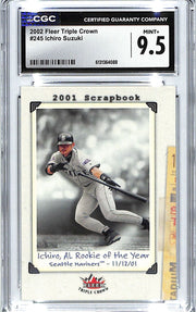 2002 Ichiro Suzuki Fleer Triple Crown #245 CGC Mint Plus 9.5