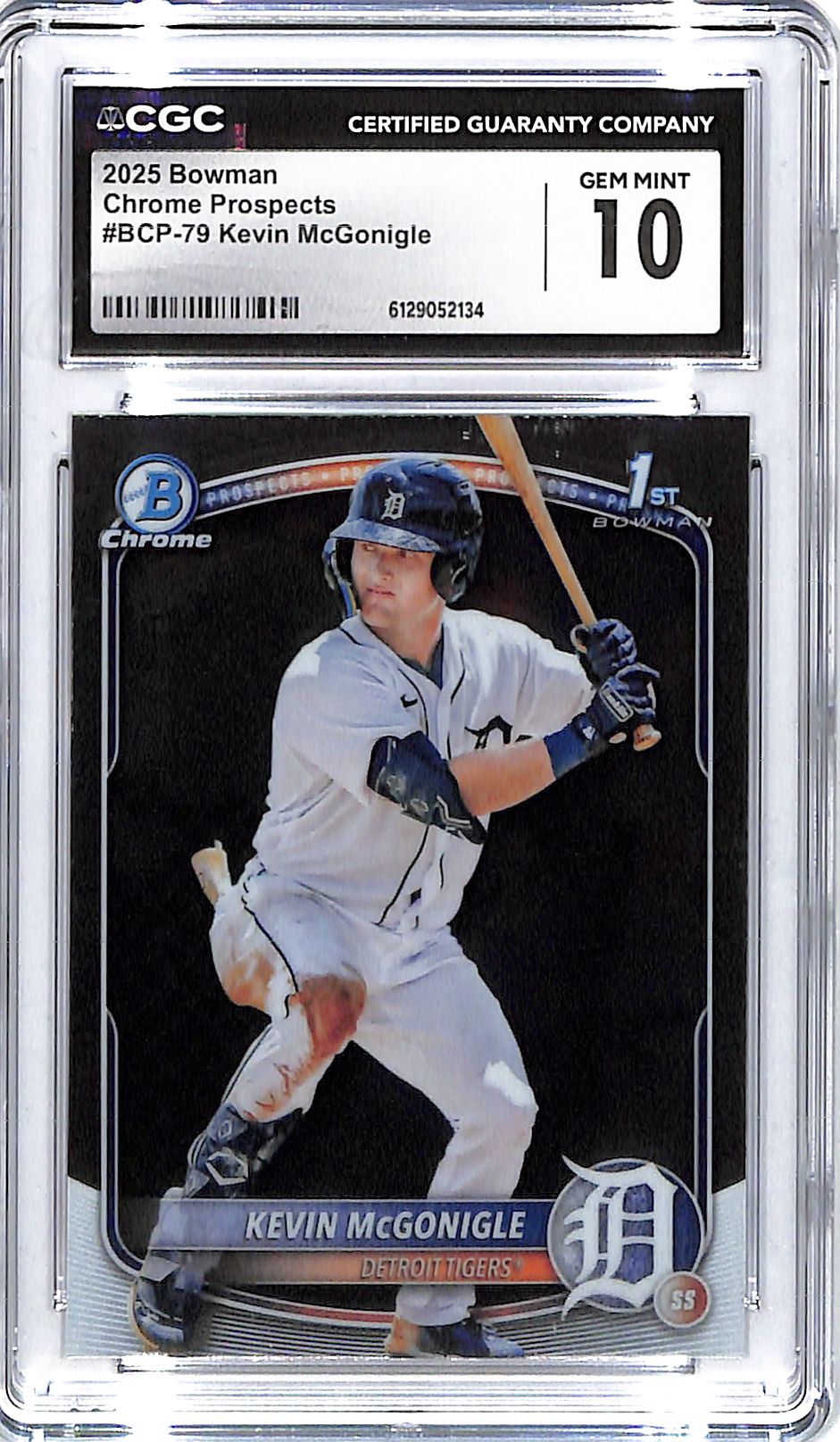 2025 Kevin McGonigle Bowman Chrome Prospects #BCP-79 CGC Gem Mint 10