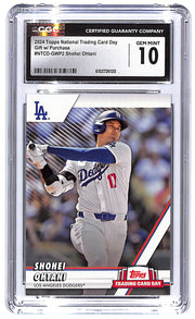 2024 Shohei Ohtani Topps National Trading Card Day #NTCD-GWP2 CGC Gem Mint 10