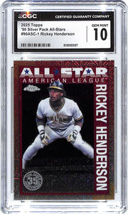 2025 Rickey Henderson Topps '90 Silver Pack All-Stars #90ASC-1 CGC Gem Mint 10