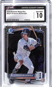 2025 Kevin McGonigle Bowman Mega Box Prospects #BCP-79 CGC Gem Mint 10