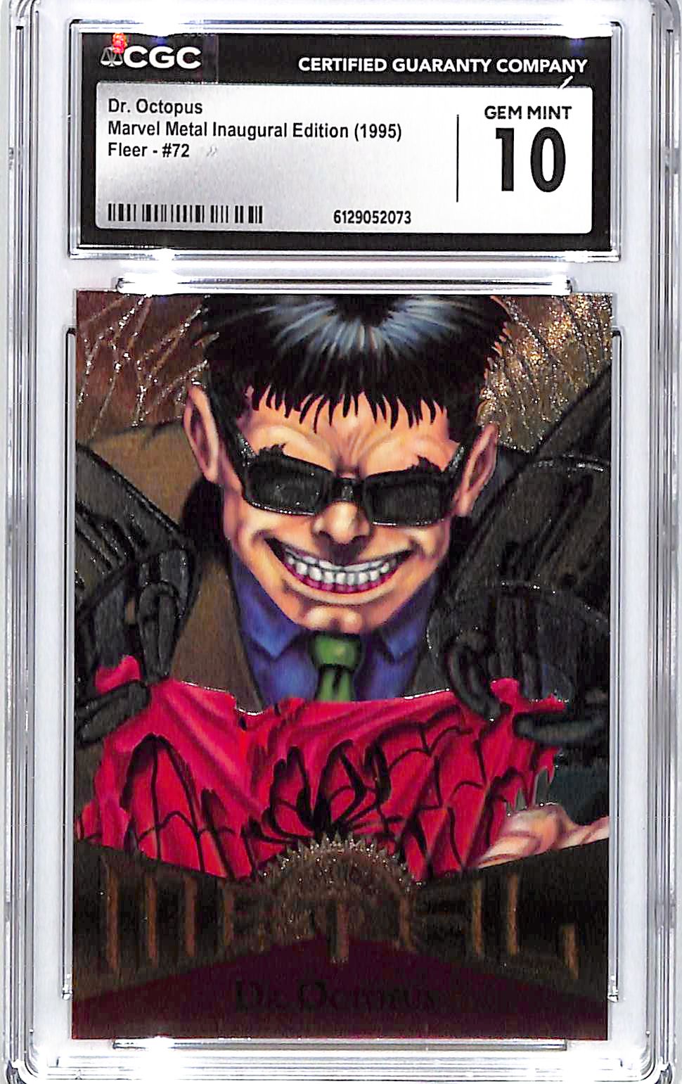 1995 Dr. Octopus Fleer Marvel Metal Inaugural #72 CGC Gem Mint 10