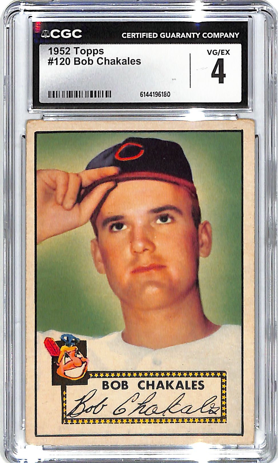 1952 Bob Chakales Topps #120 CGC Very Good 4