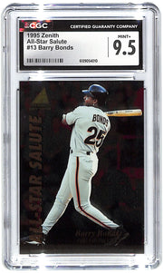 1995 Barry Bonds Zenith All-Star Salute #13 CGC Mint Plus 9.5