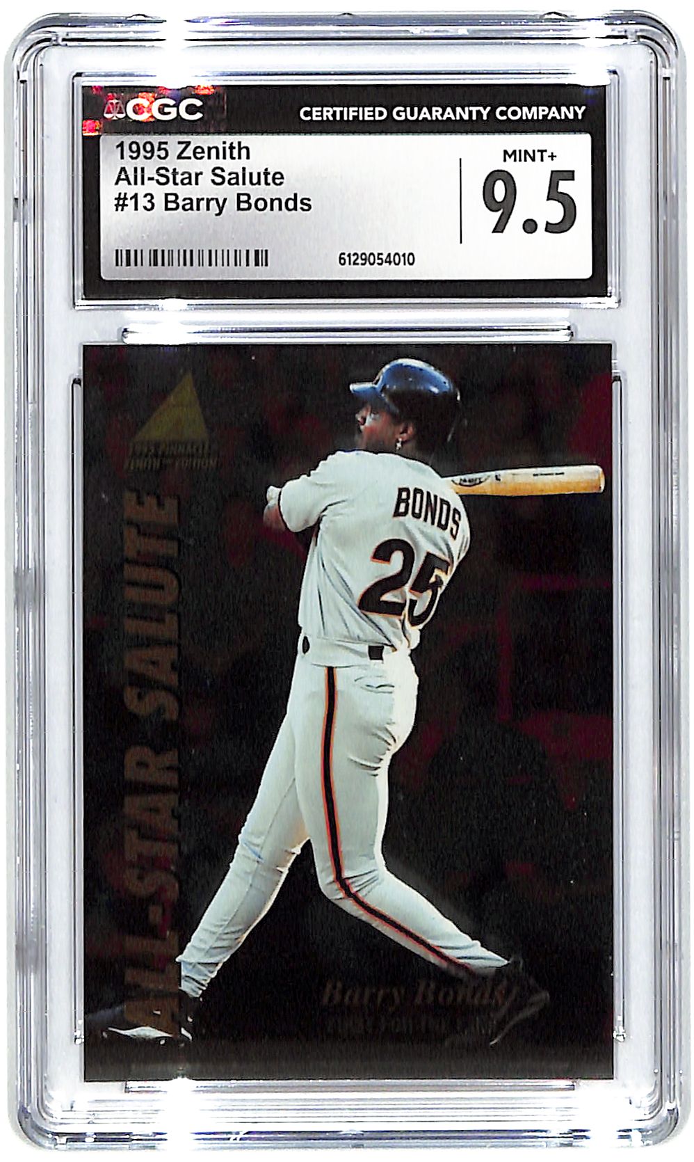 1995 Barry Bonds Zenith All-Star Salute #13 CGC Mint Plus 9.5