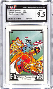 1990 Captain America #266 Comic Images #31 CGC Mint Plus 9.5