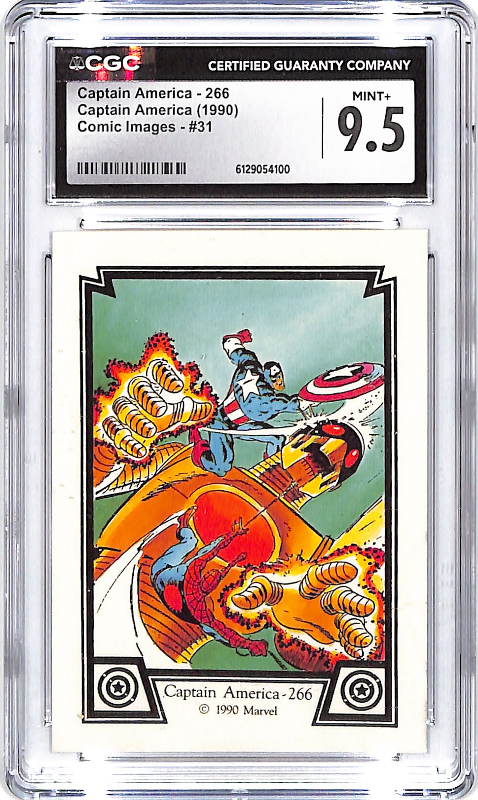 1990 Captain America #266 Comic Images #31 CGC Mint Plus 9.5