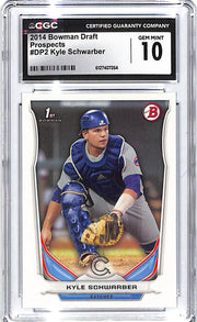 2014 Kyle Schwarber Bowman Draft Prospects #DP2 CGC Gem Mint 10
