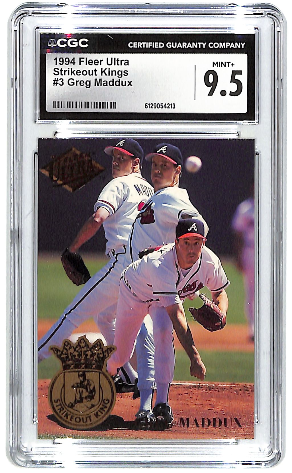 1994 Greg Maddux Fleer Ultra Strikeout Kings #3 CGC Mint Plus 9.5