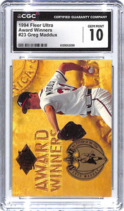 1994 Greg Maddux Fleer Ultra Award Winners #23 CGC Gem mInt 10