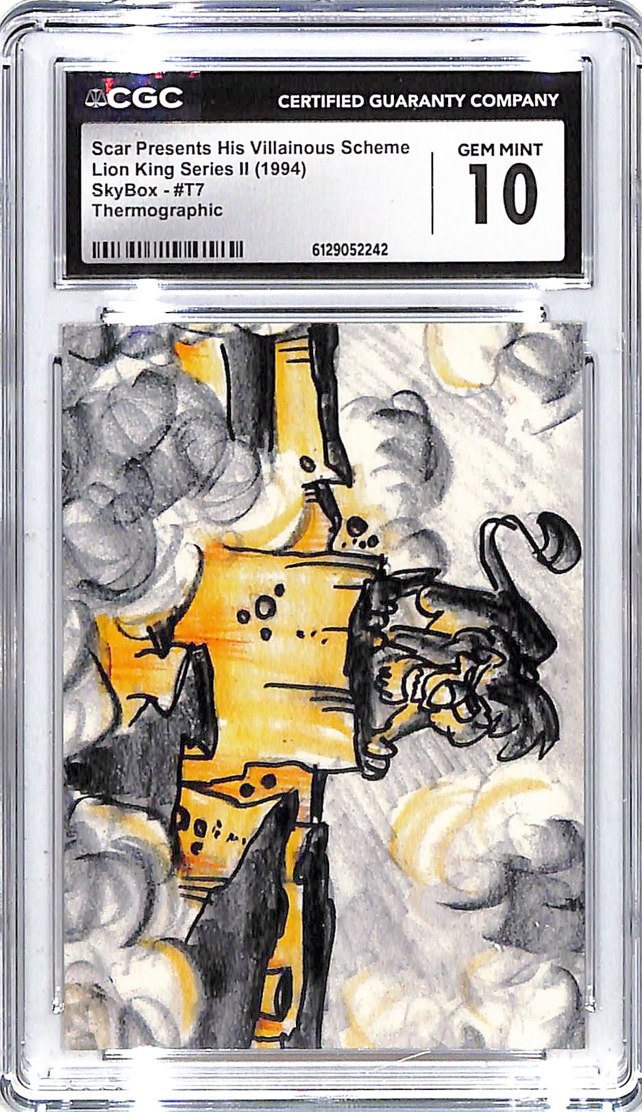 1994 Scar Presents His Villainous Sch. Lion King Series II Skybox #T7 CGC Gem 10