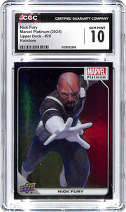 2024 Nick Fury Upper Deck Marvel Platinum Rainbow #20 CGC Gem Mint 10