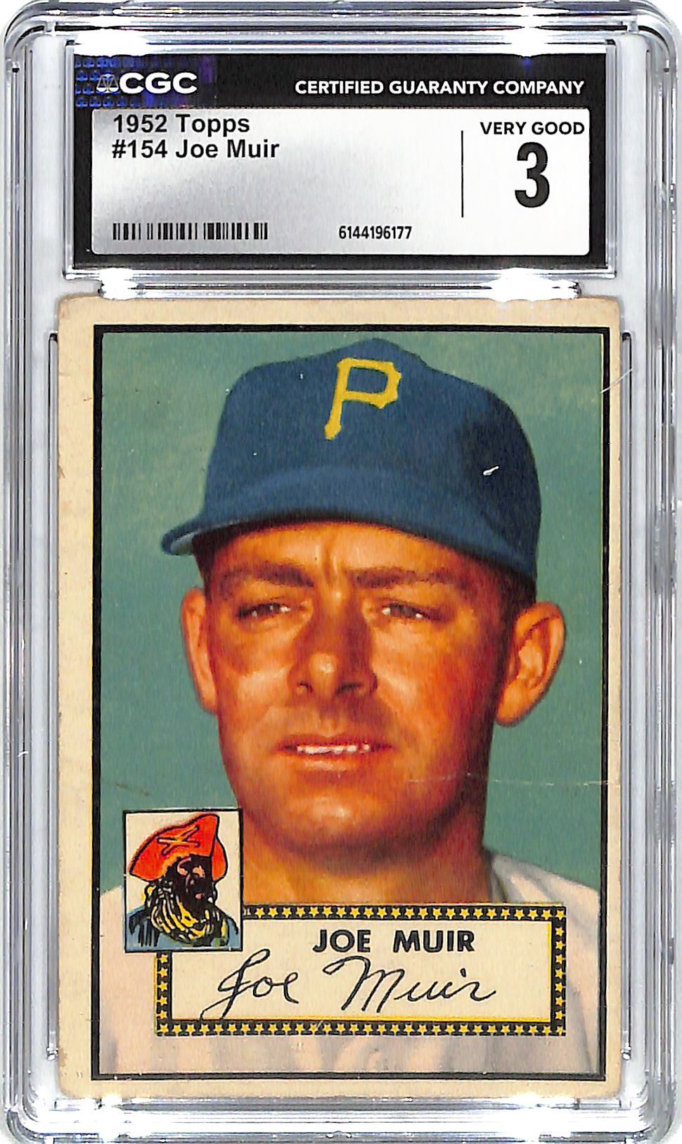 1952 Joe Muir Topps #154 CGC Very Good 3