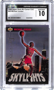 1998 Upper Deck MJ Career Collection Michael Jordan #40 CGC 10 Bulls