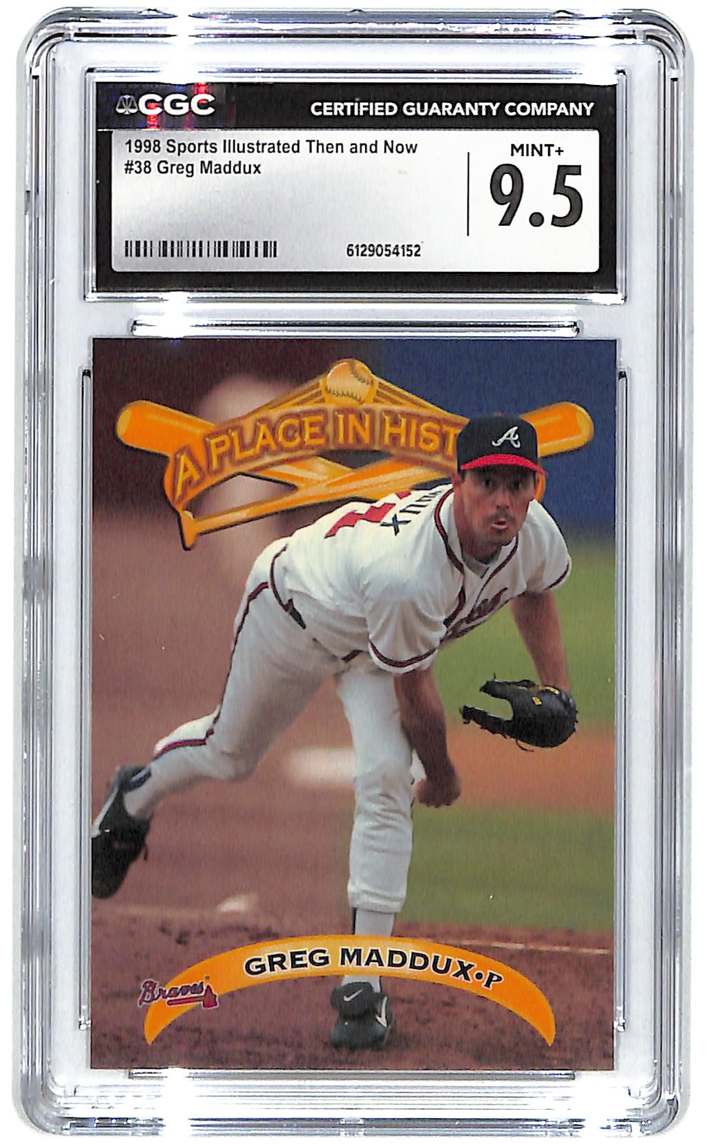 1998 Greg Maddux Sports Illustrated Then and Now #38 CGC Mint Plus 9.5