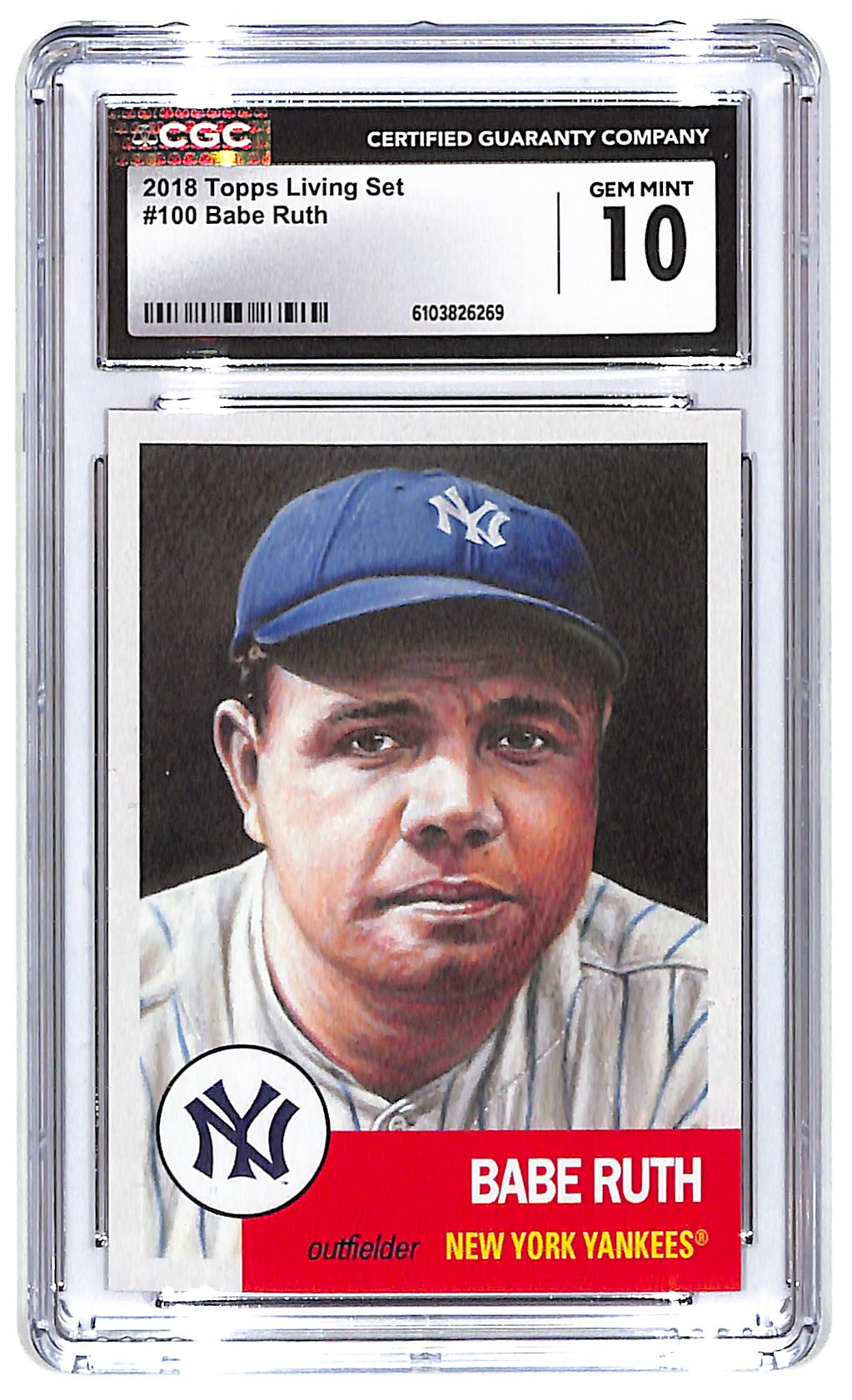 2018 Babe Ruth Topps Living Set - #100 CGC Gem Mint 10