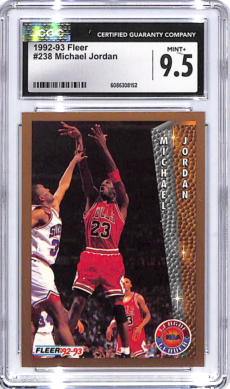1992-93 Fleer Michael Jordan League Leaders #238 CGC 9.5 Bulls