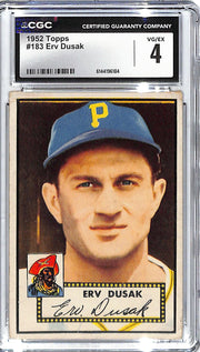 1952 Era Dusak Topps #183 CGC Very Good 4
