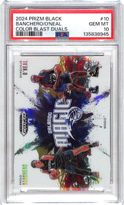 2024-25 Prizm Black Paolo Banchero Shaquille O'Neal Dual Color Blast #10 PSA 10 Magic