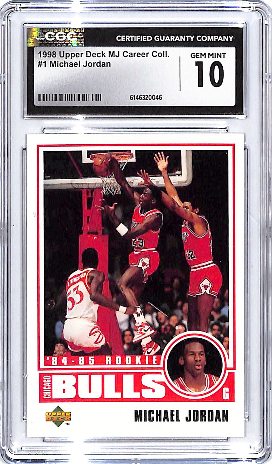 1998 Upper Deck MJ Career Collection Michael Jordan #1 CGC 10 Bulls