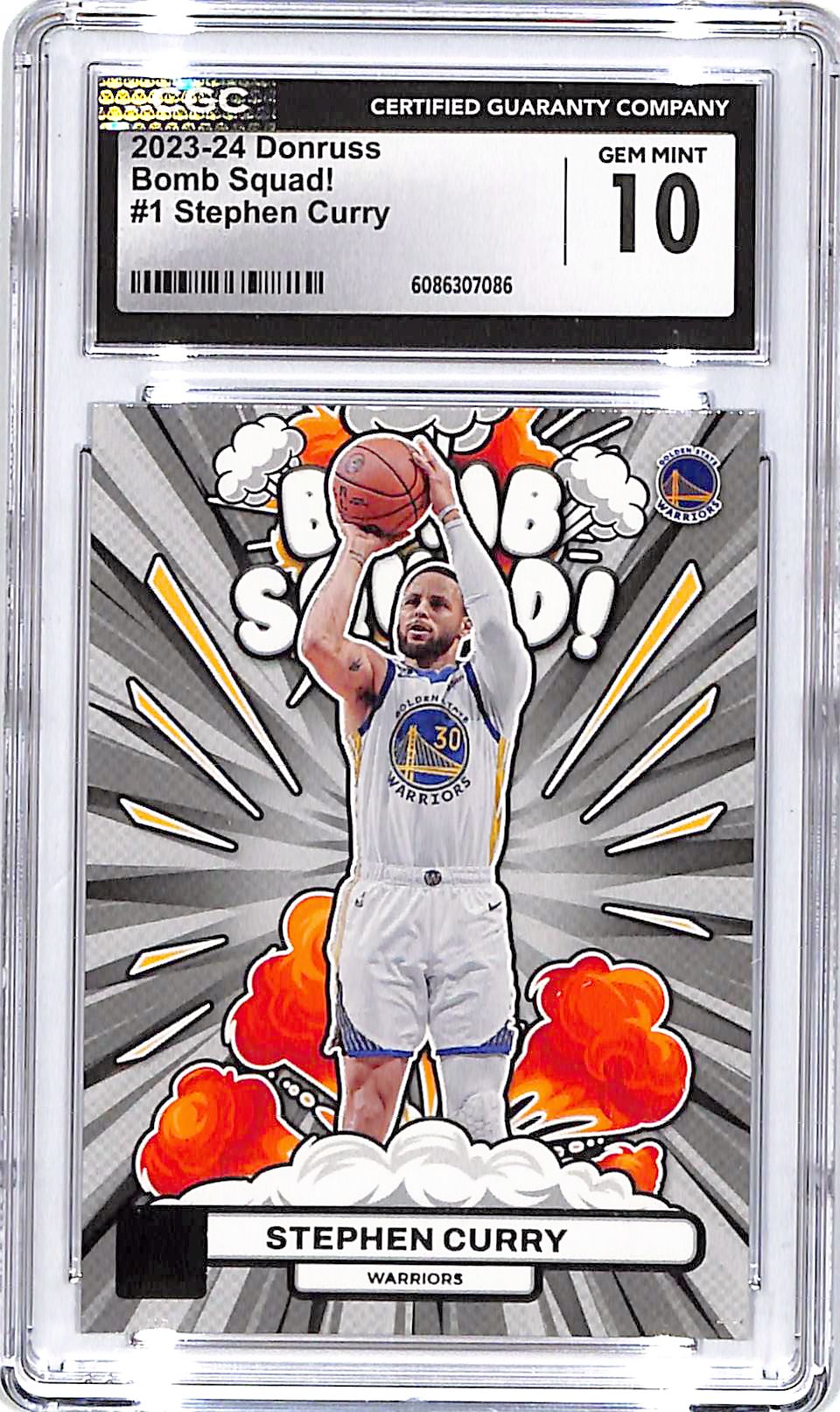 2023-24 Donruss Stephen Curry Bomb Squad #1 CGC 10 Warriors