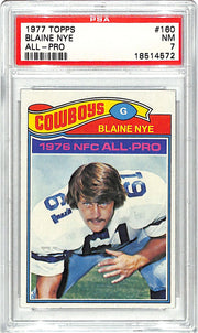 1977 Topps Blaine Nye All Pro #160 PSA 7 Cowboys