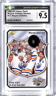 1992-93 Upper Deck Wayne Gretzky Heroes #13 CGC 9.5 Oilers