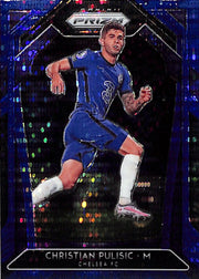 2002-21 Prizm Premier League Christian Pulisic Blue Pulsar #221 Chelsea