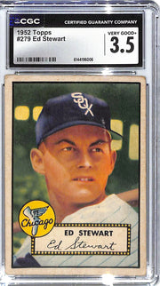 1952 Ed Stewart Topps #279 CGC Very Good 3.5