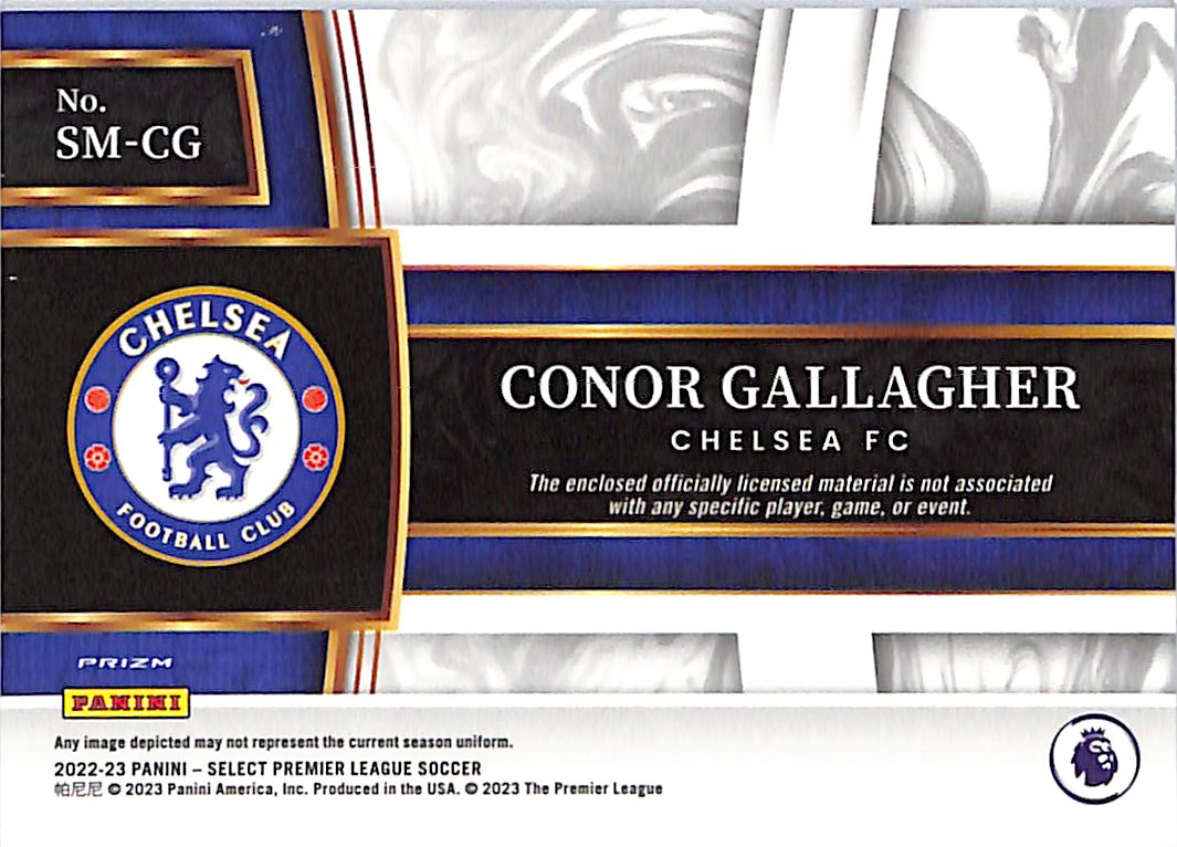 2022-23 Select Premier League Conor Gallagher Jersey Patch Chelsea