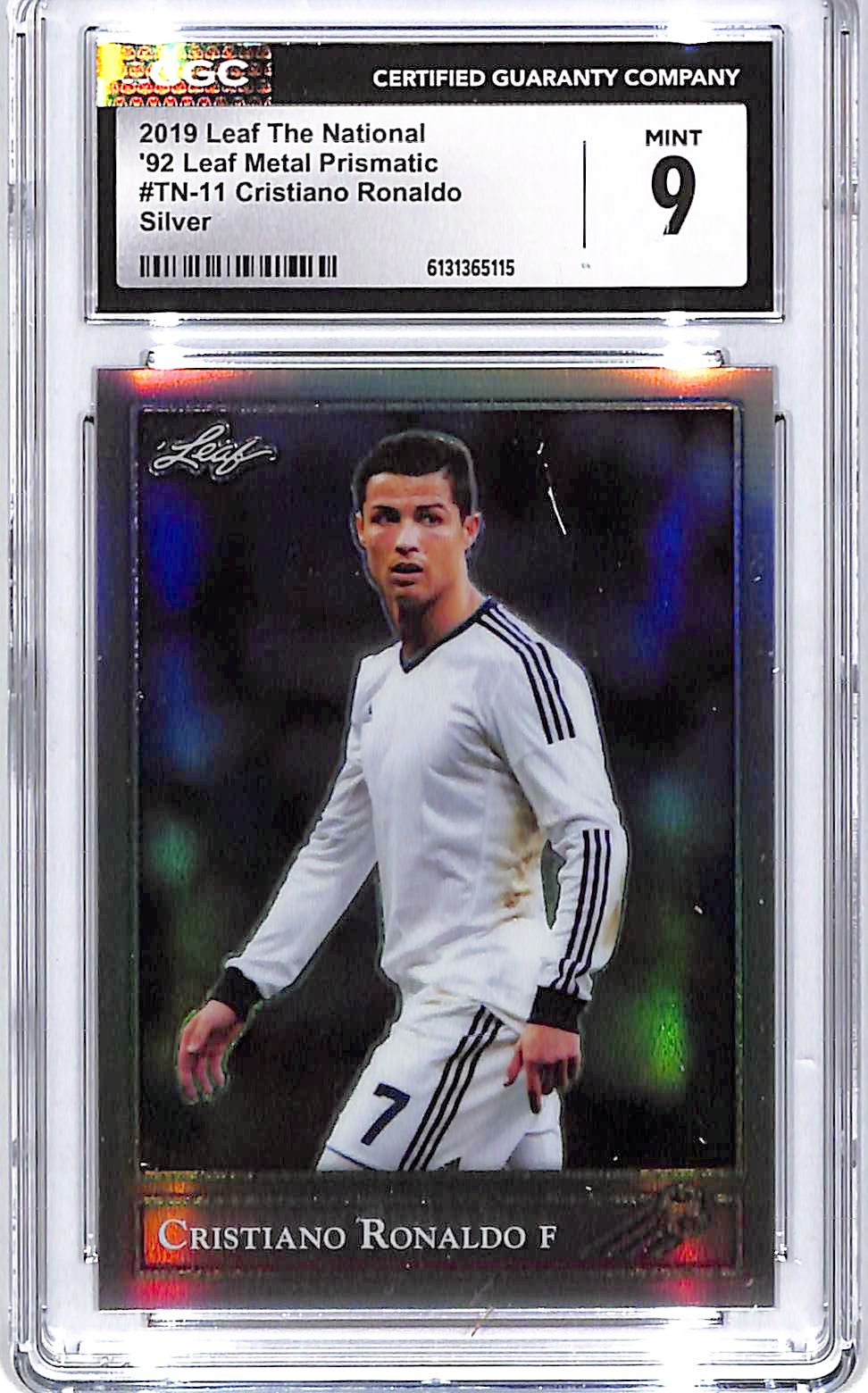 2019 Leaf The National Cristiano Ronaldo Silver CGC 9