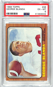 1966 Topps George Blanda #48 PSA 6 Houston Oilers