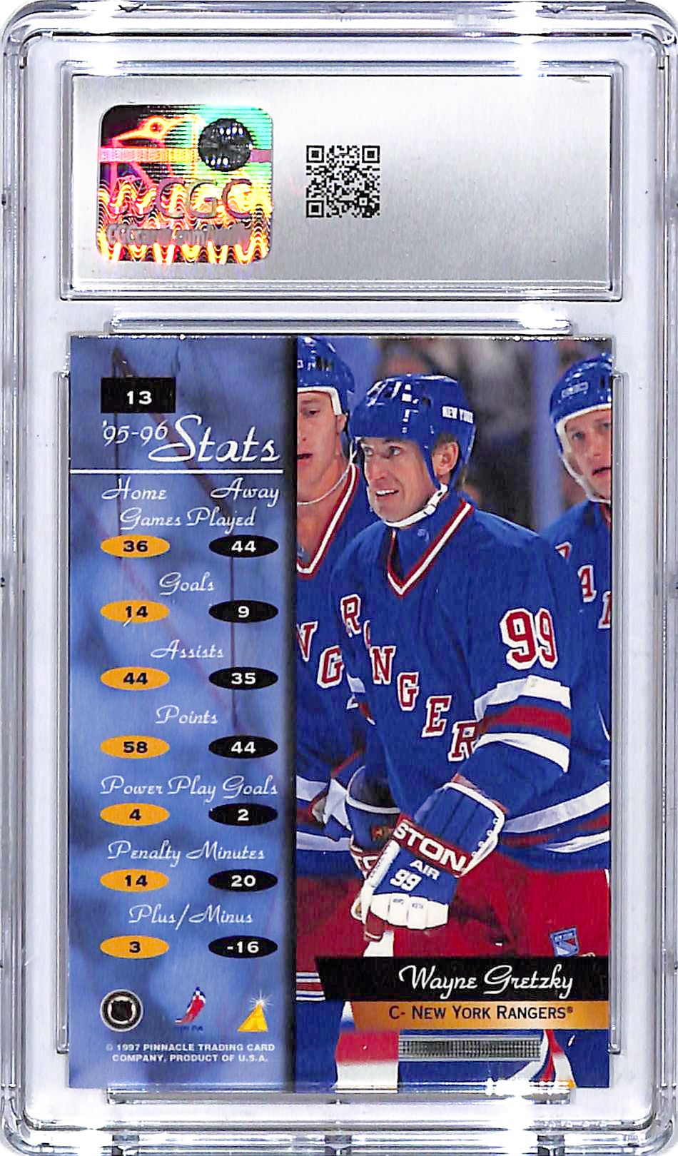 1996-97 Zenith Wayne Gretzky #13 CGC 9.5 Rangers
