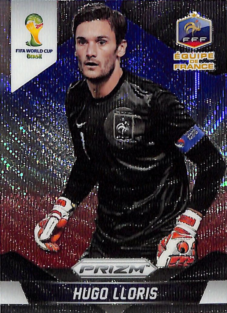 2014 Prizm World Cup Hugo Lloris Red White Blue Wave #75 France