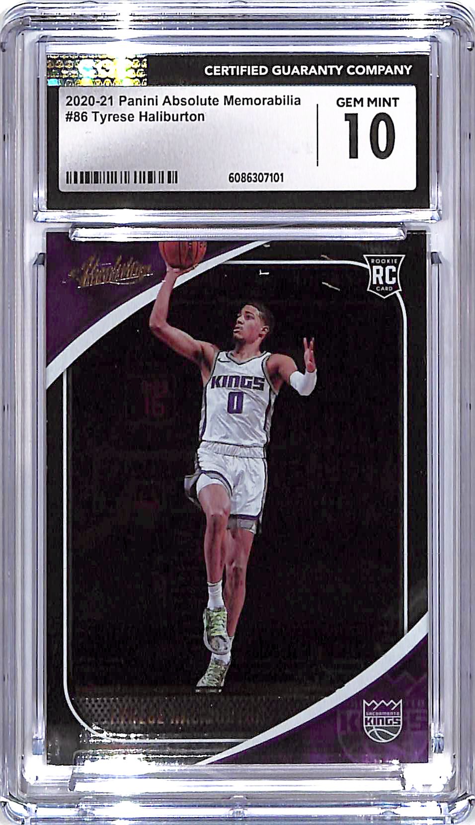 2020-21 Absolute Tyrese Haliburton Rookie RC CGC 10 #86 Kings