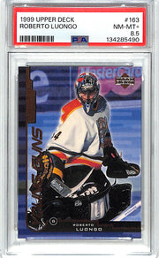 1999-00 Upper Deck Roberto Luongo Young Guns Rookie RC #163 PSA 8.5