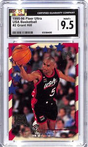 1995-96 Fleer Ultra Grant Hill USA Basketball #2 CGC 9.5