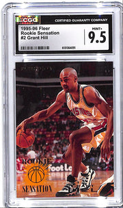 1995-96 Fleer Grant Hill Rookie Sensation #2 CGC 9.5 Pistons