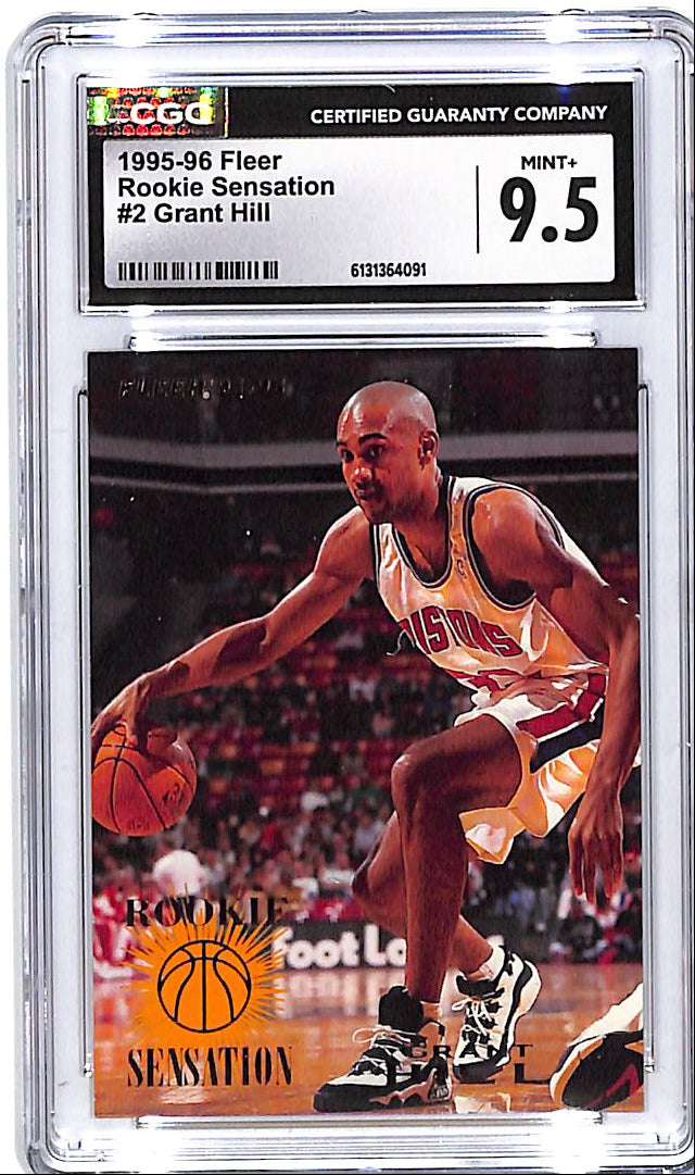 1995-96 Fleer Grant Hill Rookie Sensation #2 CGC 9.5 Pistons