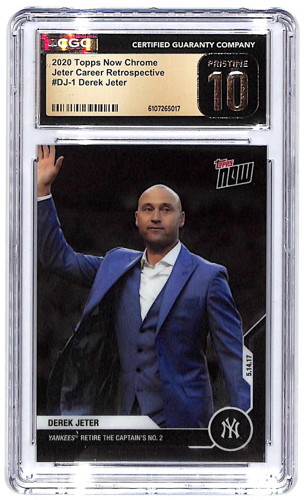 2020 Derek Jeter Topps Now Chrome Career Retrospective #DJ-1 CGC Pristine 10
