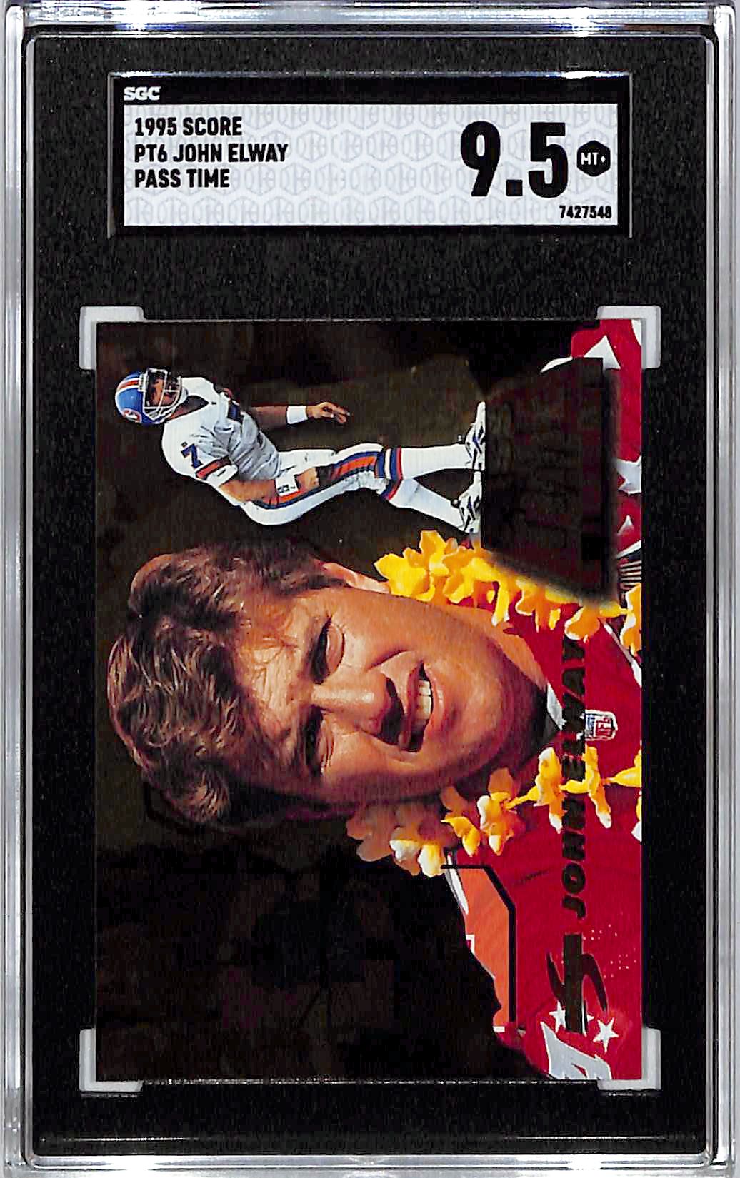 1995 Score John Elway Pass Time SGC 9.5 Broncos