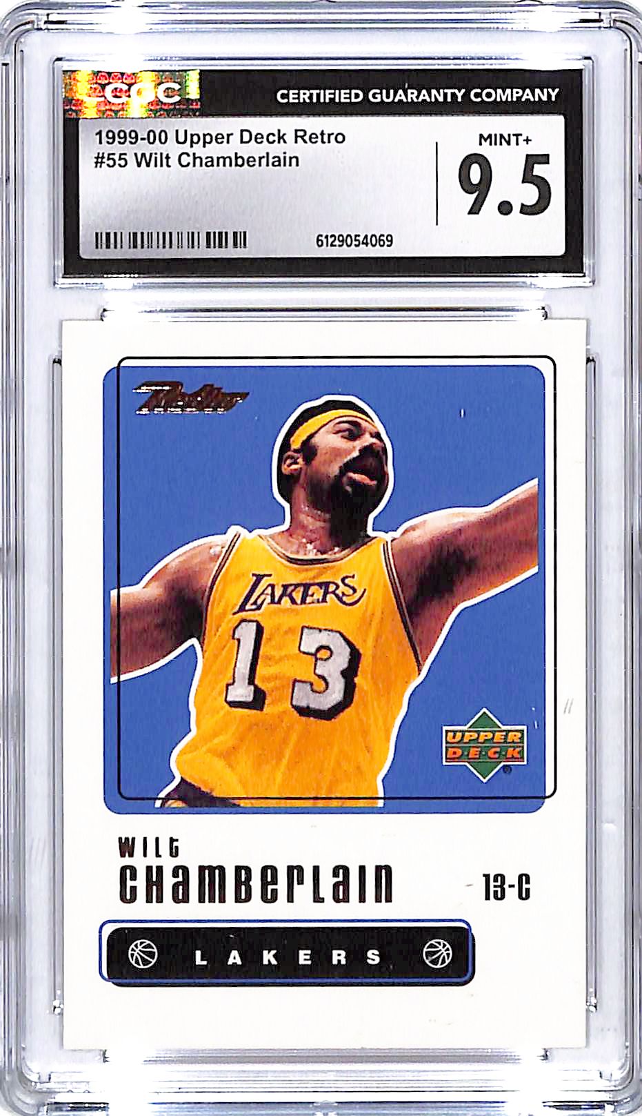 1999-00 Upper Deck Retro Wilt Chamberlain #55 CGC 9.5 Lakers