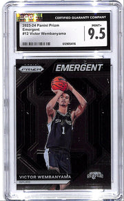 2023-24 Prizm Victor Wembanyama Emergent Rookie RC CGC 9.5 Spurs