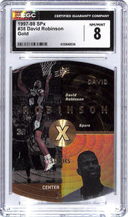 1997-98 SPx David Robinson Gold #38 CGC 8 Spurs