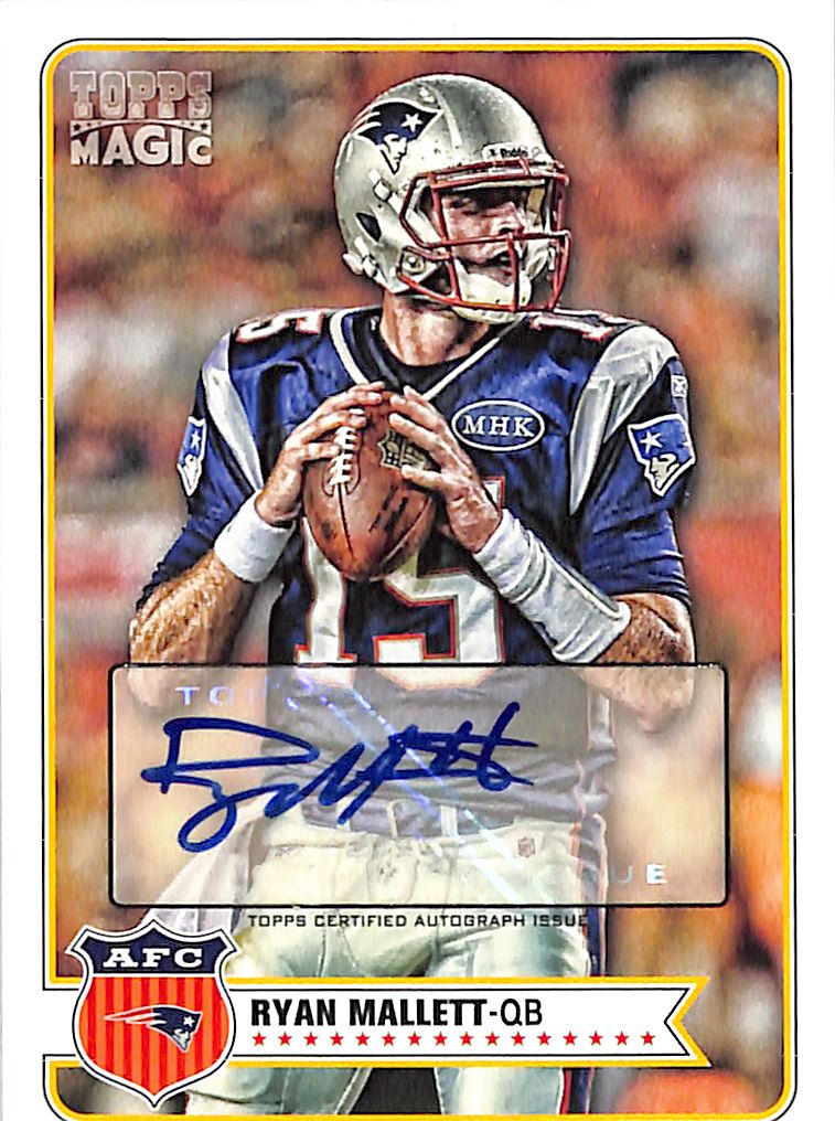 2012 Topps Magic Ryan Mallett Auto Autograph Patriots