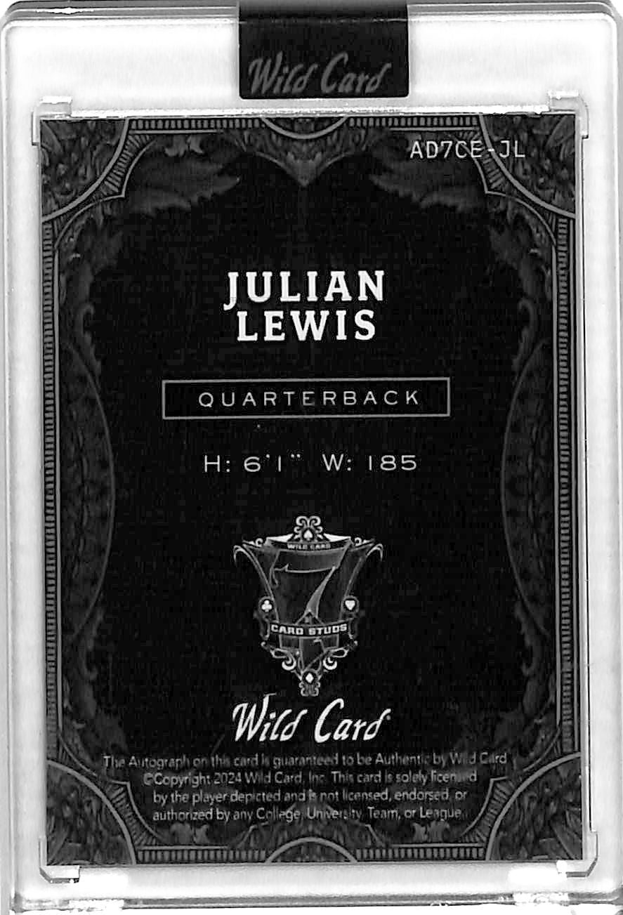 2024 Wild Card Julian Lewis Auto Autograph Rookie RC /2 Colorado