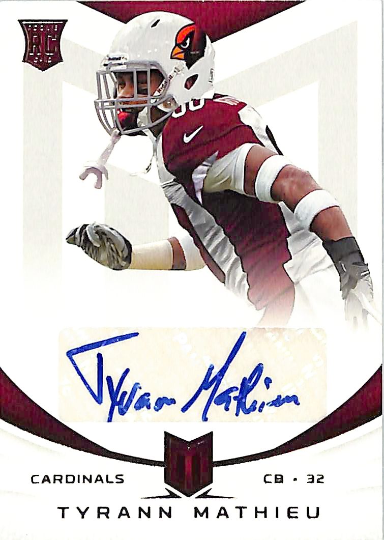 2013 Momentum Tyrann Mathieu Auto Autograph Rookie RC /599 Cardinals