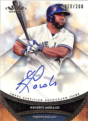 2017 Topps Tier One Kendrys Morales Auto Autograph /200 Blue Jays