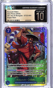 One Piece SD Ace & Newgate ST22 Kouzuki Oden 005 Super Rare CGC 10 Pristine